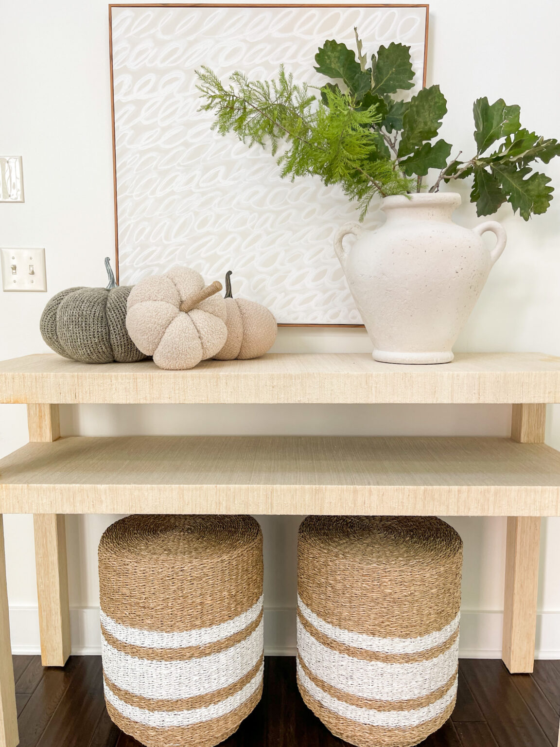 Neutral & White Pumpkin Decor - Life On Virginia Street