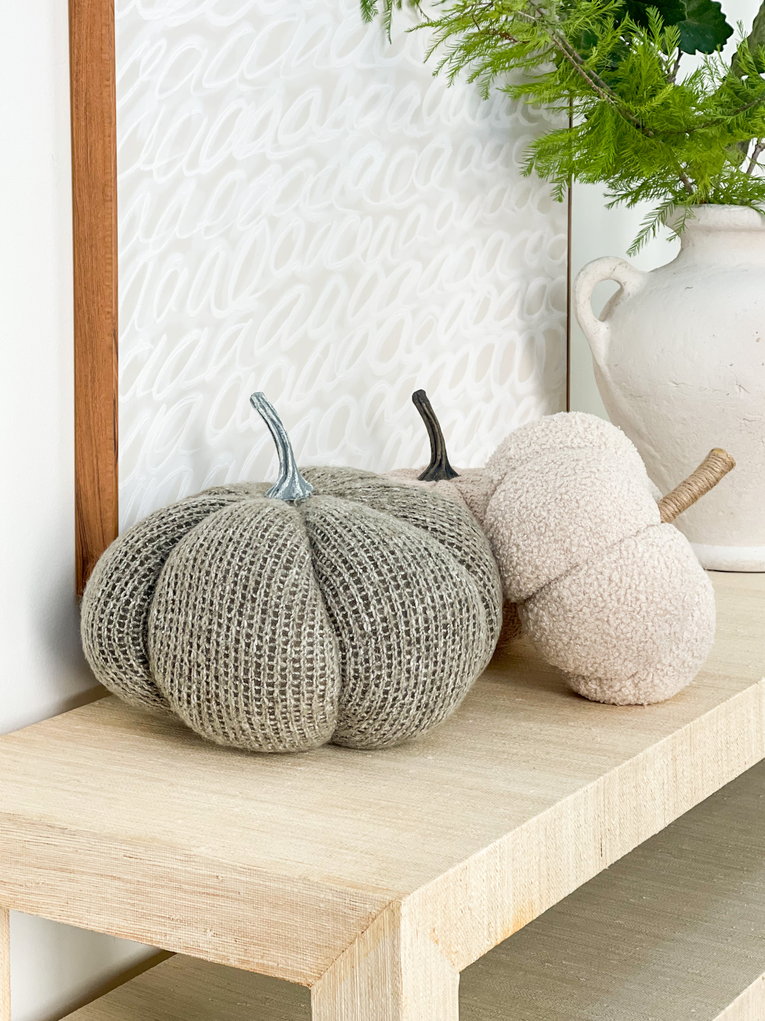 Neutral & White Pumpkin Decor - Life On Virginia Street