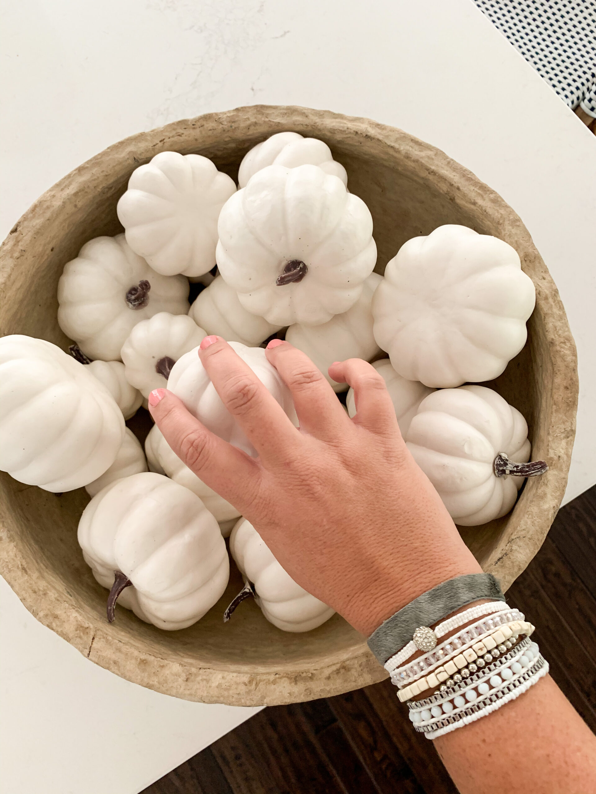 Neutral & White Pumpkin Decor - Life On Virginia Street