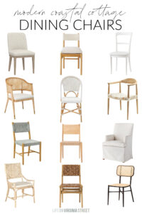Modern Coastal Cottage Dining Chairs