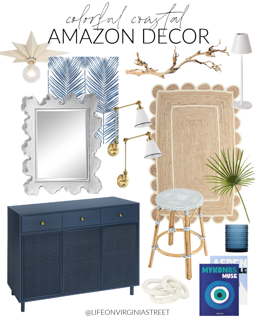 Colorful Coastal Amazon Decor - Life On Virginia Street