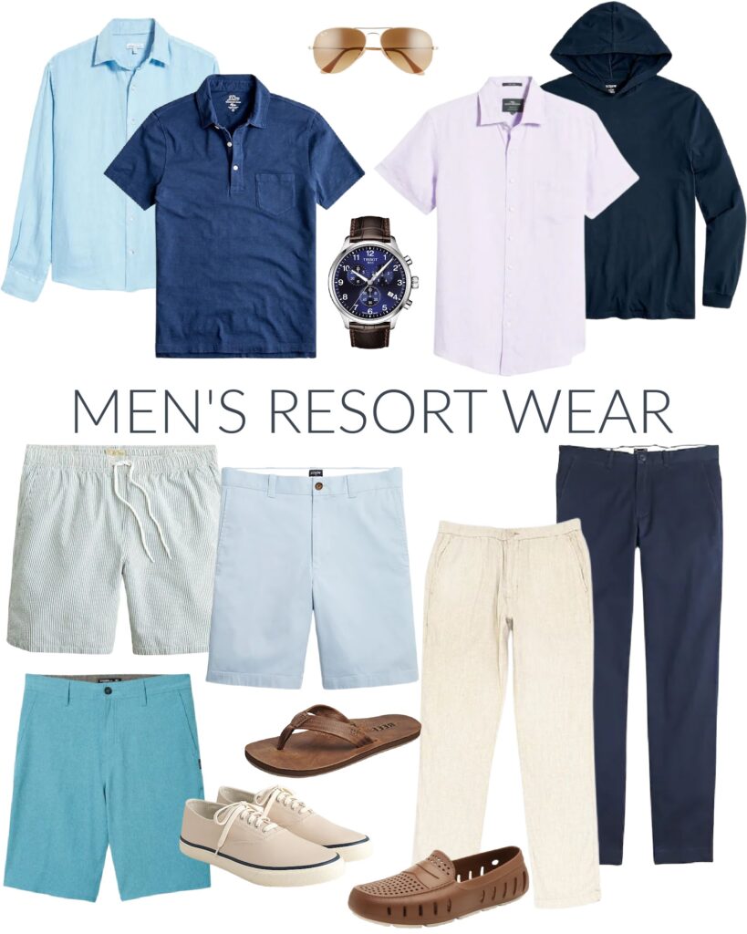 Men's resort best sale casual clothing