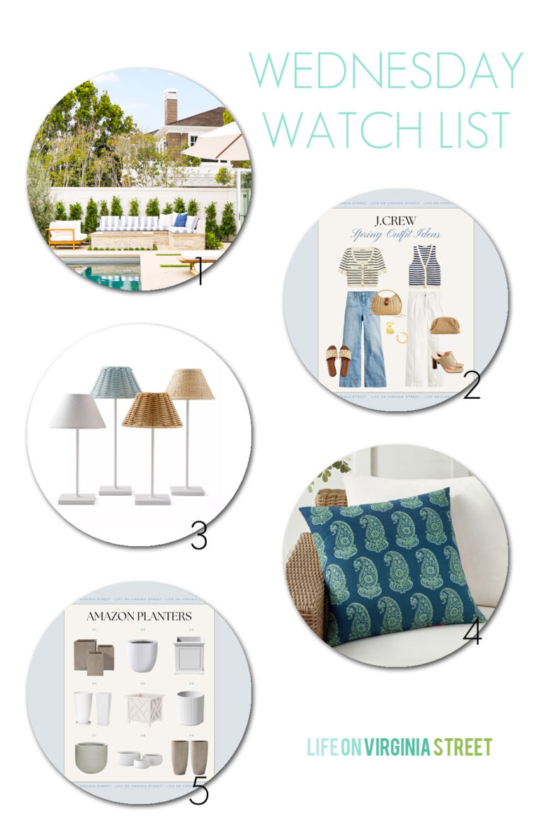 Pinterest Spring Watch List Wednesday Watch List - Life On Virginia Street