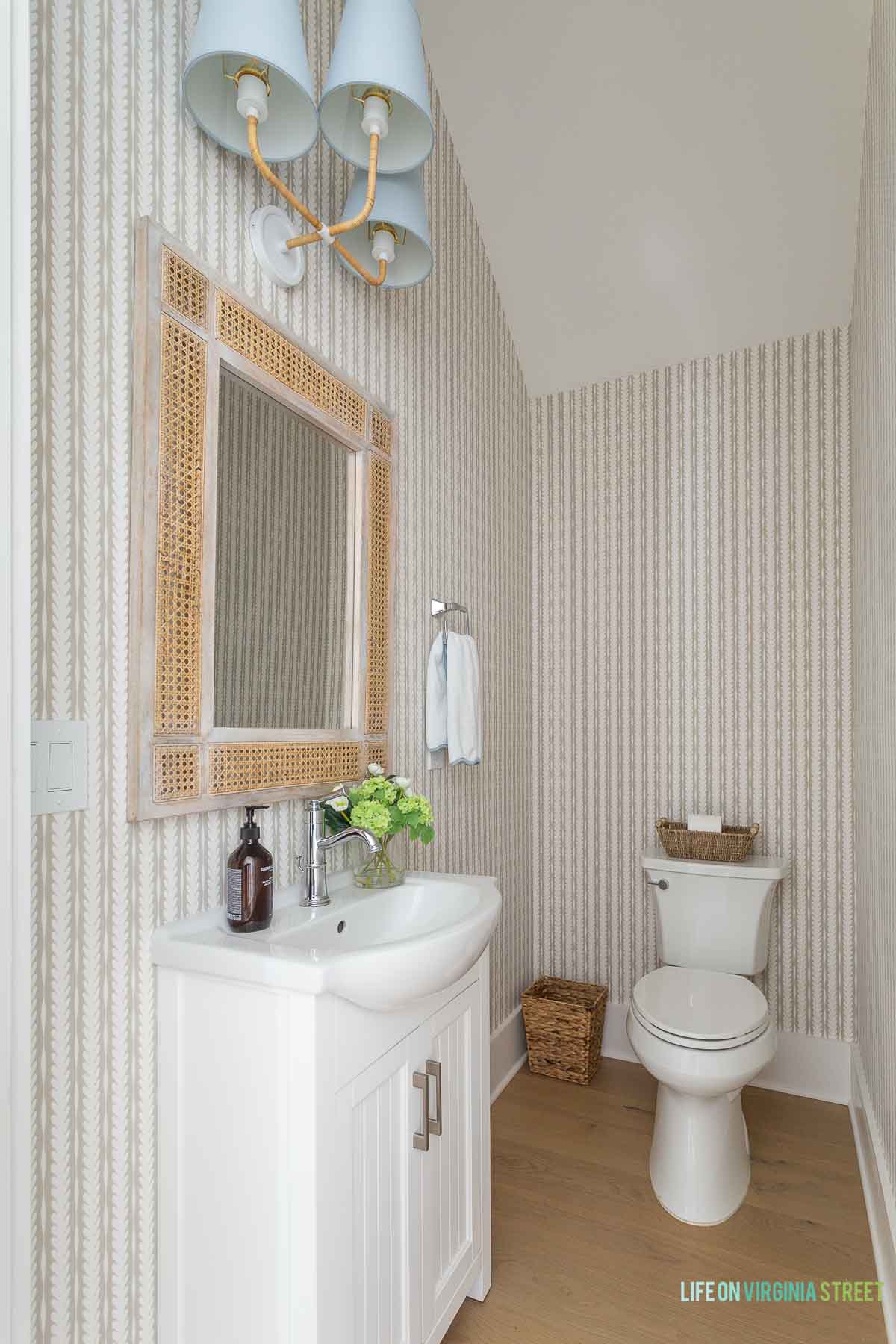 Coastal Bathroom Wallpaper - Life On Virginia Street